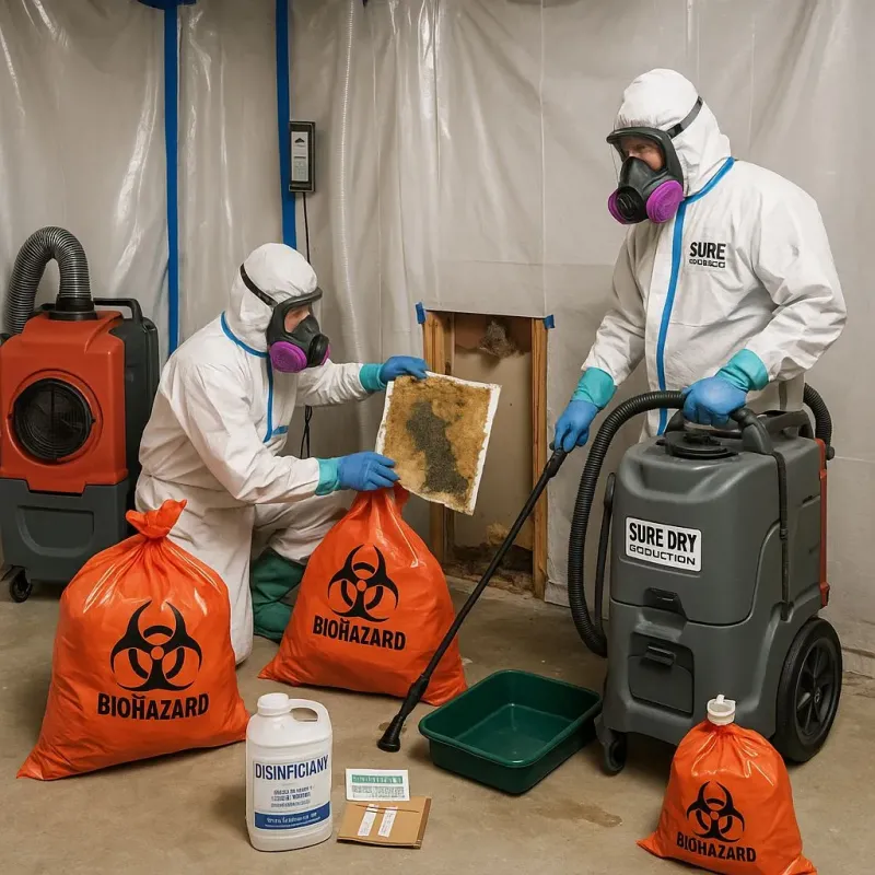 Contaminated Water Handling Protocols process in Shady Hollow, TX